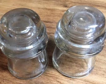 Whitehall-Tatum Clear Glass Insulators Craft Supply