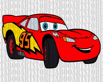 Lightning-mcqueen clipart,Lightning-mcqueen svg , car svg, Disney clipart, Lightning-mcqueen eps, silhouette files Lightning-mcqueen