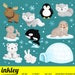 Arctic Animal Clipart, Arctic Animal Clip Art, Arctic Animal Png, Animal Clipart, Penguin Clipart, Seal Clipart, Moose Clipart, Polar Bear