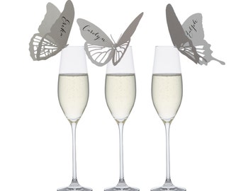 Butterfly Place Cards - baptism, save the date, invitation, newlywed, husband, partner, floral, mother nature, environment, fauna