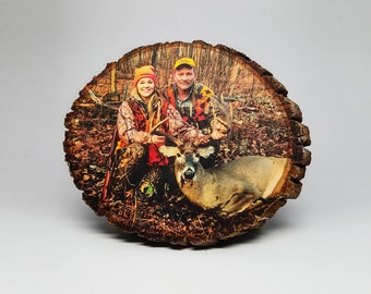 Hunting Decor, Your Hunting Picture on Wood, Custom Wood Photo Transfer, Outdoor Pictures, Hunting Gifts, Deer Pictures, Cabin Decor, Rustic