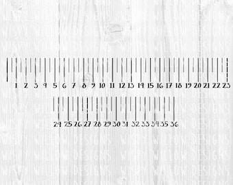 Ruler SVG, DXF, png, PDF, 36 Inch Ruler Measurement, Desk Ruler, Instant Digital Download File, Vinyl Decal File, Ruler, Cricut, Silhouette