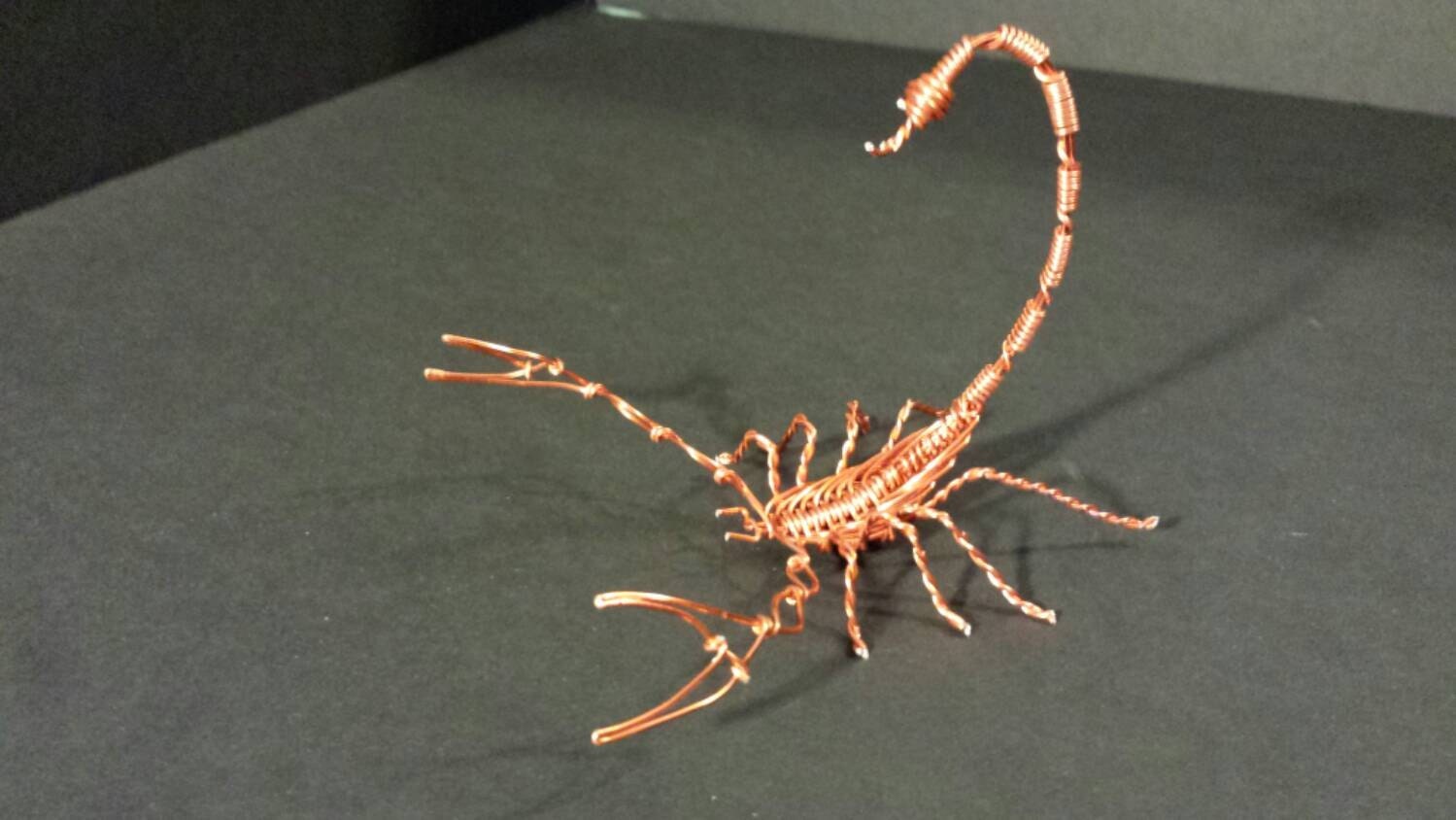 handmade wire scorpion