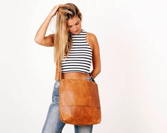 Camel Leather Messenger Bag, Womens Satchel, Leather Cross Body Bag, Brown Leather Satchel, Laptop Bag, Personalized Bag, Handmade Bag