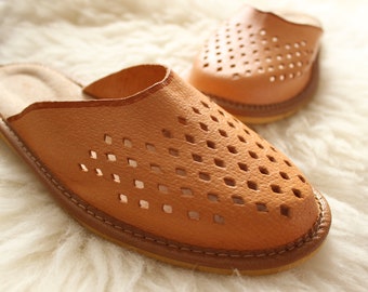 Women Summer Mash Leather Slippers