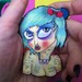 Tattooed Vampire Girl Art Sticker