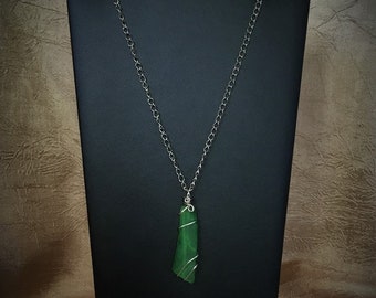 Green Seaglass Necklace