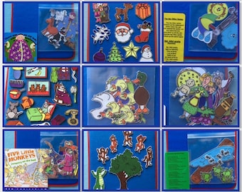 Felt Board Story Pack *ALL IN ONE* Includes pre-cut felt set, Storytelling Lap Board & book/ or story sheet
