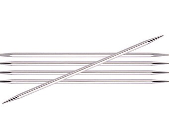 5 inch (13 cm) Knitter's Pride Nova Cubics Platina Double Point Knitting Needles 5 inch (13 cm)