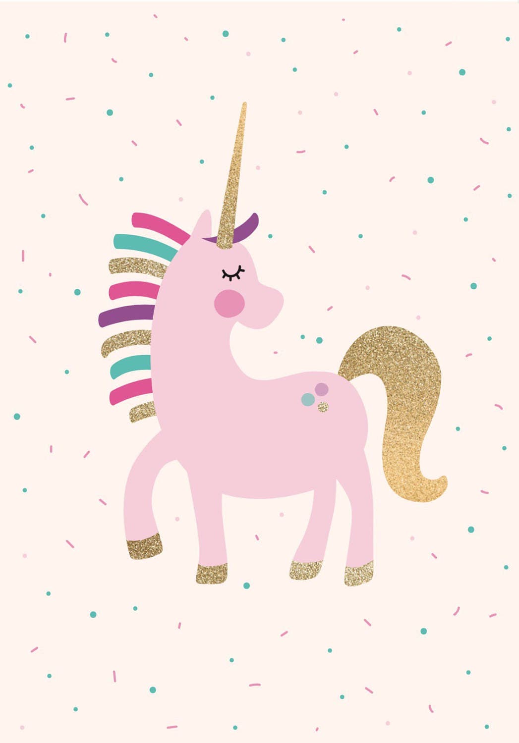 a4 unicorn poster unicorn print