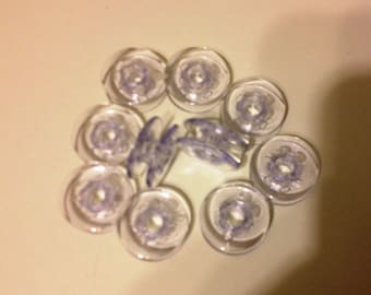 10 Plastic Bobbins for Pfaff Sewing Machines