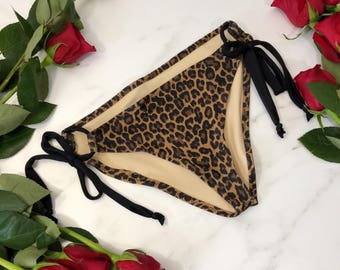 Leopard bikini bottom bathing suit
