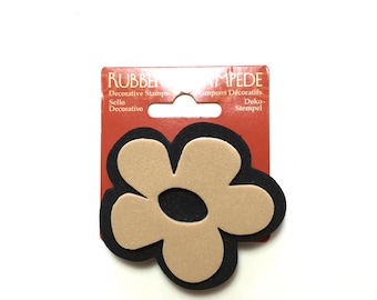 Flower Foam Stamp - floral pattern - DIY printing - floral printing - pattern printing - mixed media stamping