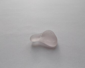 Flawless lilac tinted sea glass bubble piece for jewellery - crafts - pendants