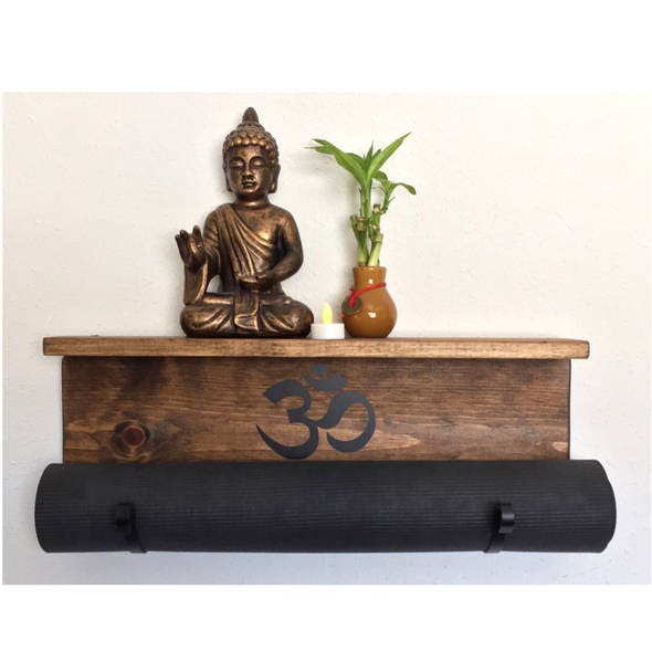 Wall mounted yoga mat holder Yoga mat holder Yoga Mat Rack
