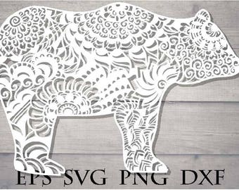 Free Free Bear Mandala Svg Free 604 SVG PNG EPS DXF File