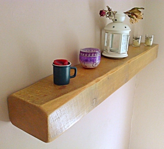 Reino Unido entrega flotante repisa estante muebles de pino