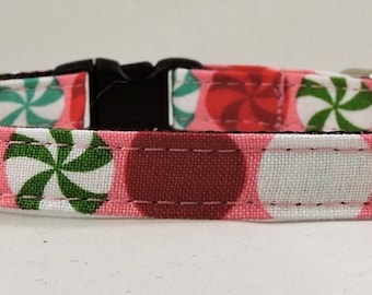 Cat Collar or Kitten Collar - Peppermint Patty