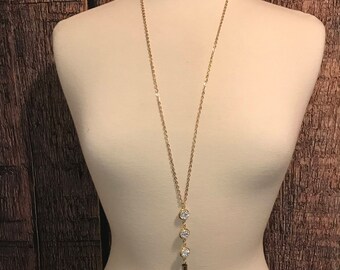 Statement Necklace | Druzy Statement Necklace | Three Stone Necklace | Stone Necklace