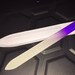 Purple Crystal glass nail file