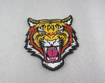 Embroidered Tiger Iron on Patch