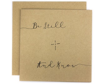Be Still And Know Greeting Card | Made In Australia