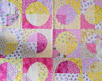 Yellow and Pink cotton baby blanket for the intellectually stimulated baby