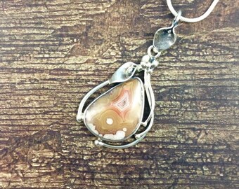 Petite Garden Sierra Madre Agate Pendant // Agate Jewelry // Sterling Silver // Village Silversmith