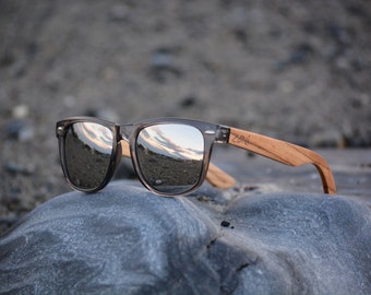 Wooden Sunglasses. Personalized Wood Sunglasses. Zebra Wood. Polarized Sunglasses. Mens Sunglasses. Womens Sunglasses