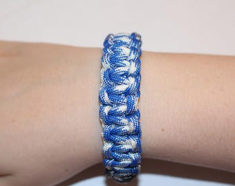 Blue and White Paracord Bracelet