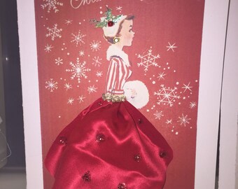 Handmade Retro Greeting Card