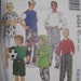 McCall's 5484 Children's and Boy's Tops and Pants Pattern - Vintage