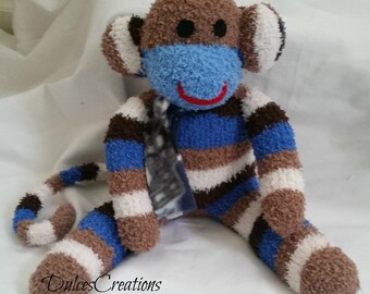 Samuel the sock monkey ready to ship