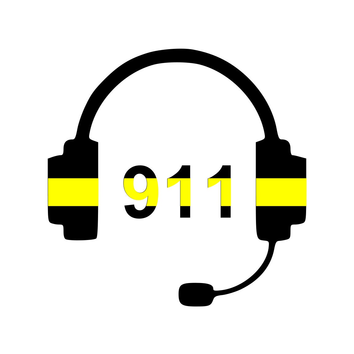 Download 911 Dispatcher Decal Thin Gold Line Dispatcher Gift