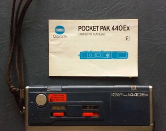 Minolta Pocket Pak Camera 440EX manual Vintage