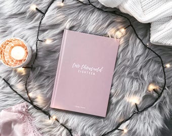 Pocket Calendar 2018 Dusky Rose/calendar 18/Weekly/Planner/hardcover/To-do/project/yearly monthly weekly daily