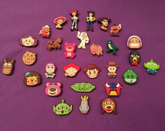 Toy Story Shoe Charms for Crocs, Silicone Bracelet Charms, Party Favors, Jibbitz / PVC Keychains or Buzz Necklace