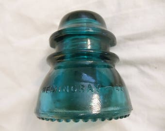 Hemingray No 42 Blue Glass Insulator