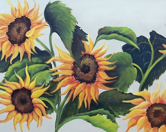 Sunflowers aceo