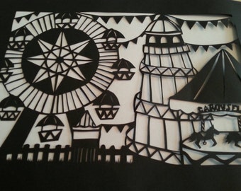 Papercutting template Fair ground