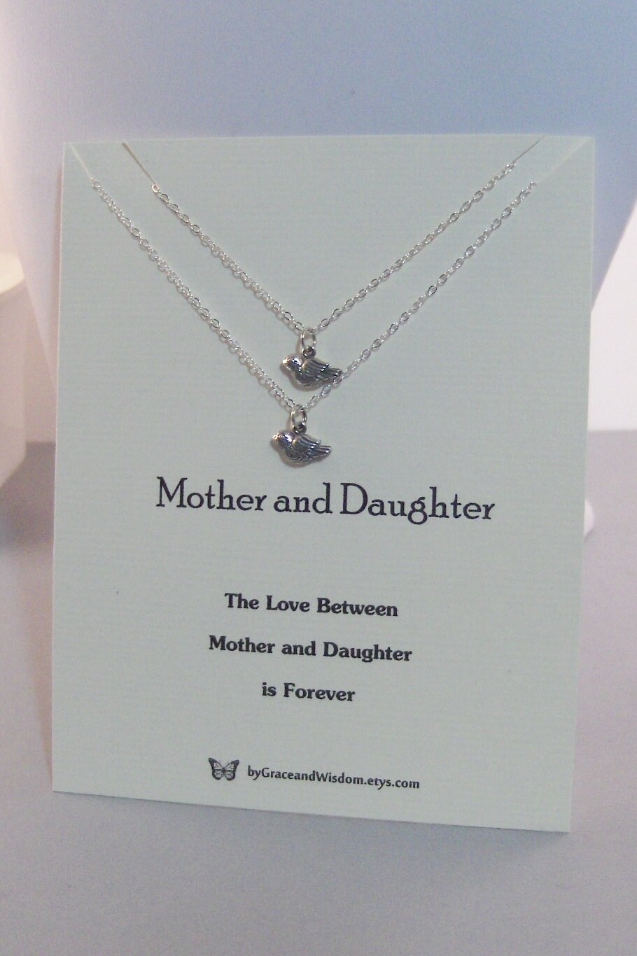 Mutter und Tochter Gedicht Zitat Halskette