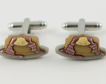 Breakfast Pancakes Cufflinks