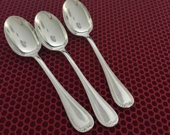 Christofle Malmaison Silver Plate Demi-Tasse Spoons No Monogram France 3 Available, Christofle France,Christofle