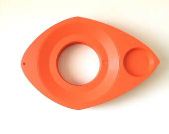 Colorful Orange Plate Trays / Set of 10