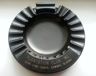 Plantation Club Inc., Seward, Alaska Daka-ware Ashtray 1960’s
