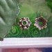50 bead caps of Tibetan style, lead and cadmium free, flower, antique bronze color, size: approximately 8 mm in diameter, 2 mm thick.