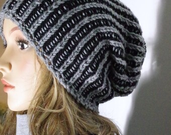 Soft Merino cap in a patent knit
