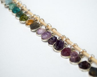 Rough gemstone pendant | raw gemstone | small pendant | affordable jewelry | bohemian jewelry | unique pendant | crystal pendant | necklace
