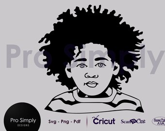 Afro svg | Etsy