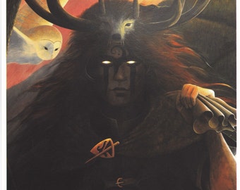 Gwyn ap Nudd, fine art print.